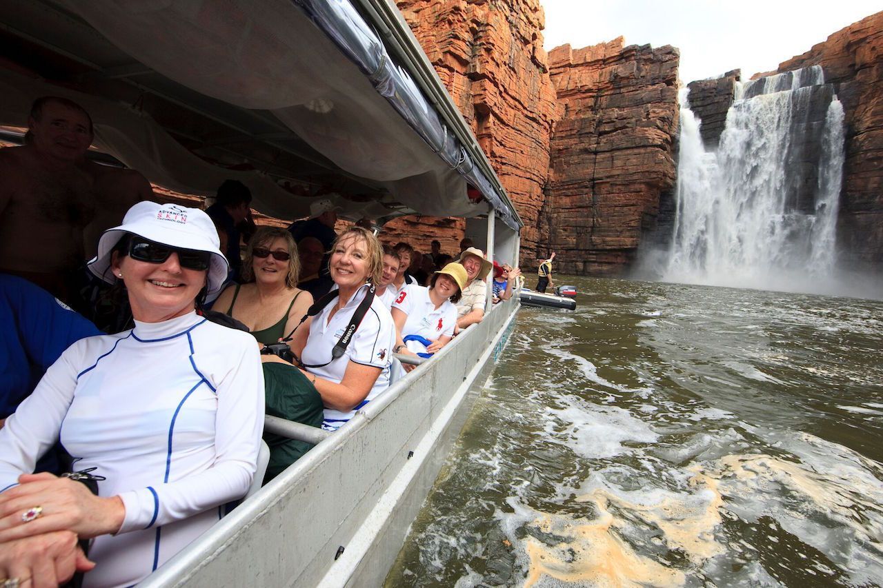 King George Falls on a coral expeditions Kimberley Cruise