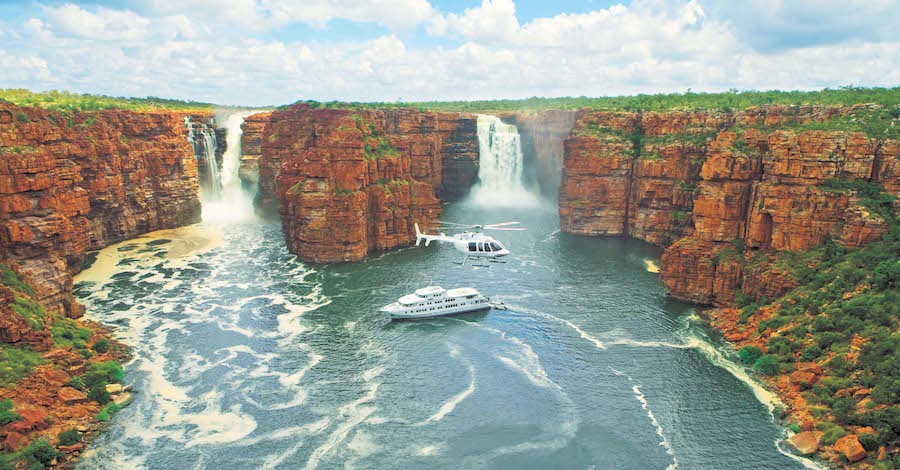 king george falls on a true north kimberley cruise