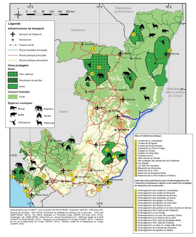 Journey to the Heart of the Congo Basin route map