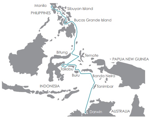 Undiscovered Philippines & Indonesia route map