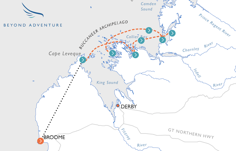 Taste of the Kimberley route map