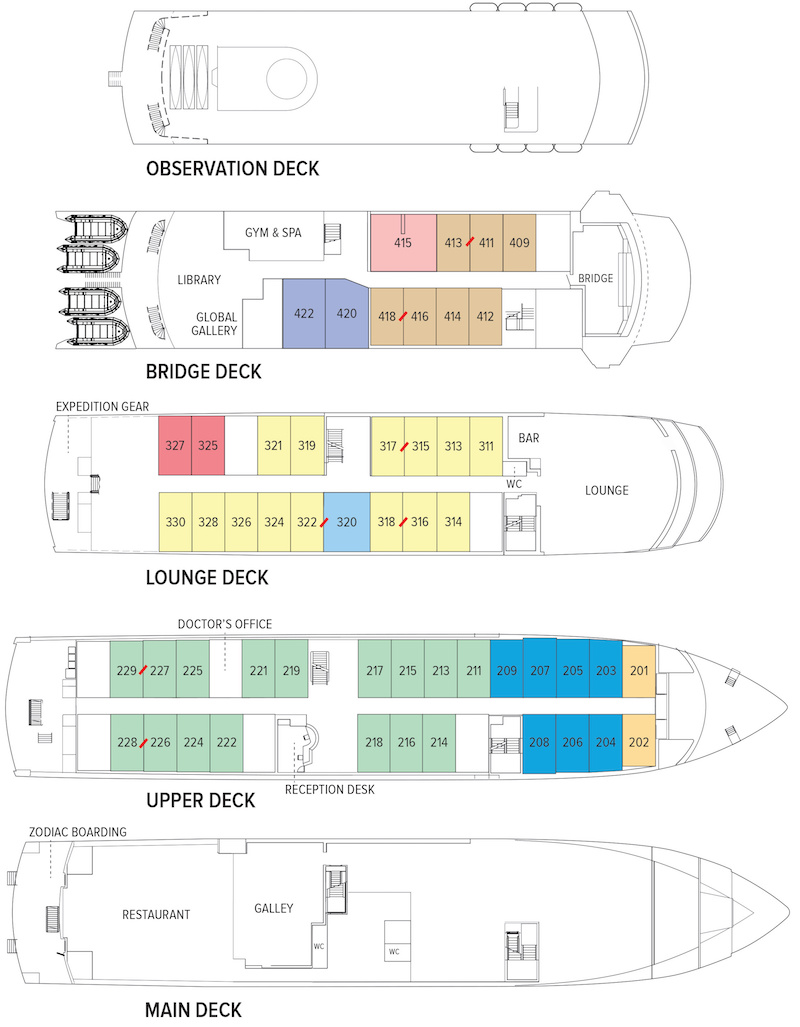 National Geographic Endeavour II Floorplan