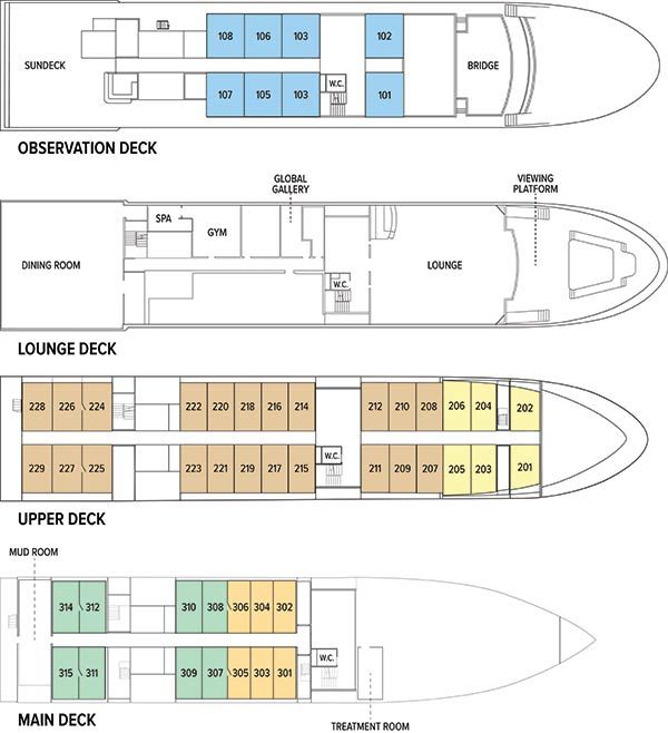 National Geographic Quest & Venture Floorplan