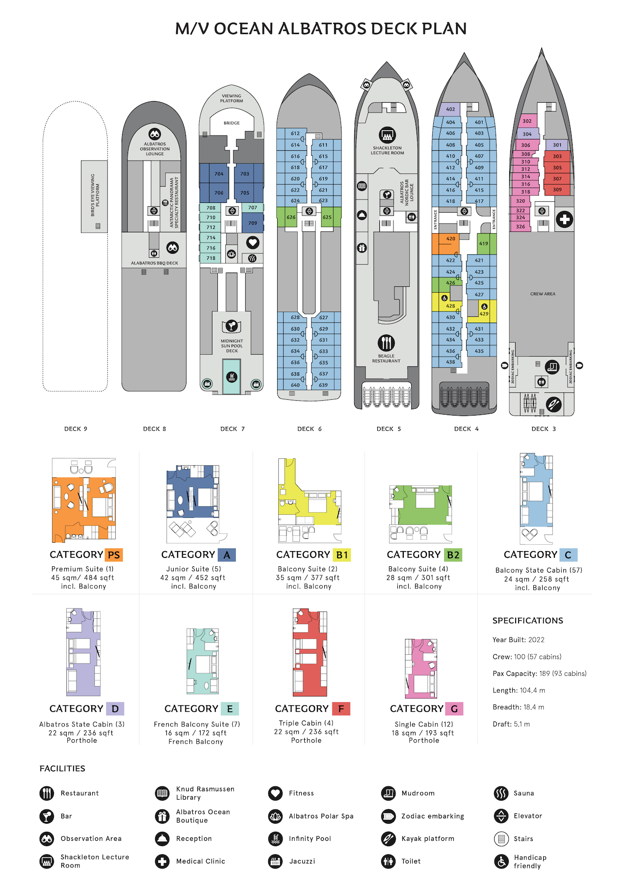 Ocean Albatros Floorplan