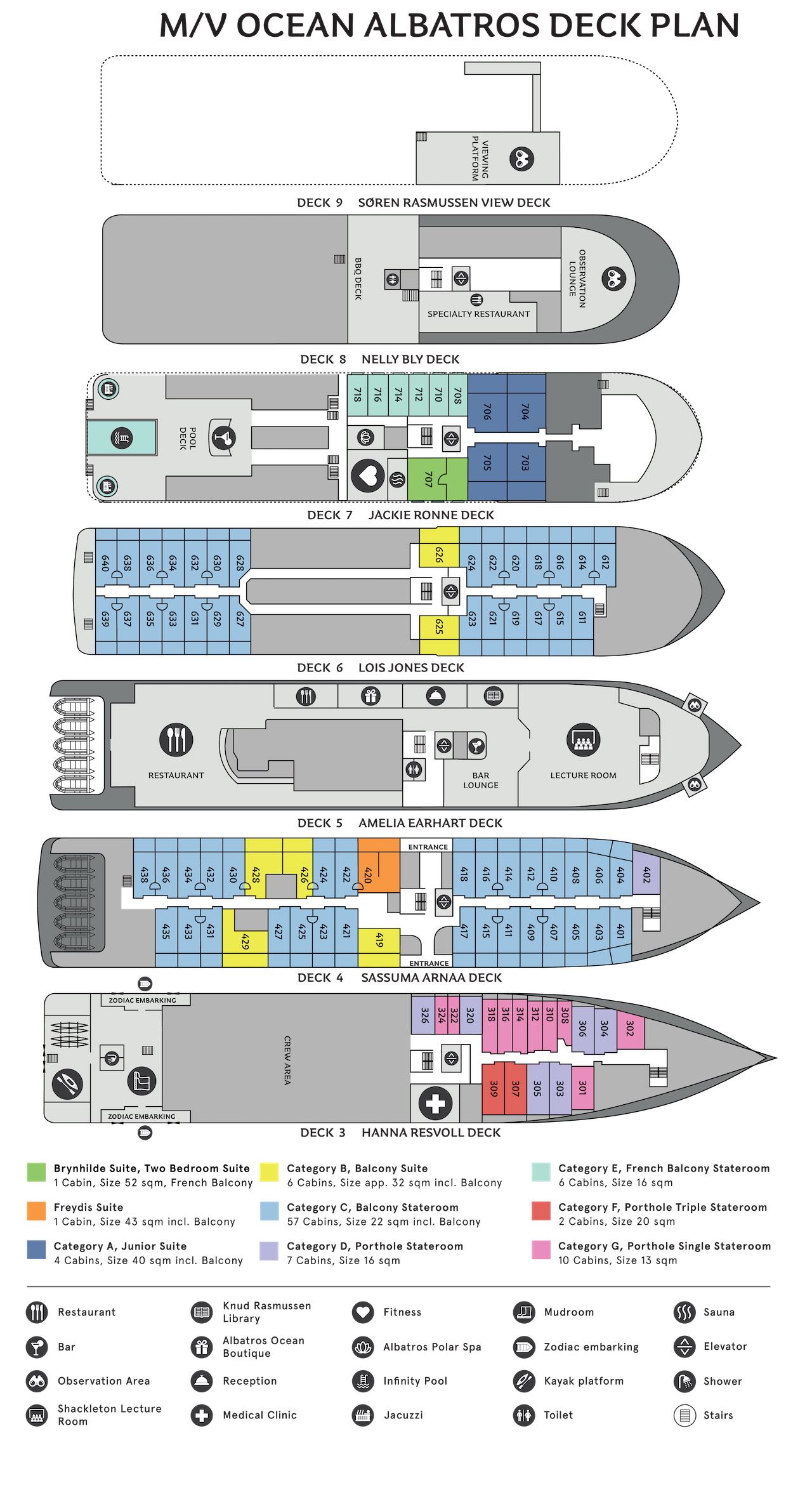 Ocean Albatros Floorplan