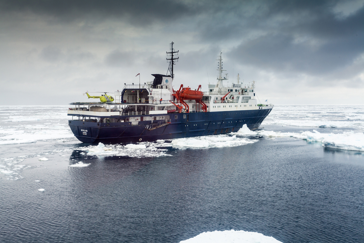 Ortelius cruising Antarctica