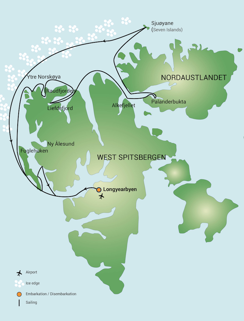 The Polar Bear Special route map