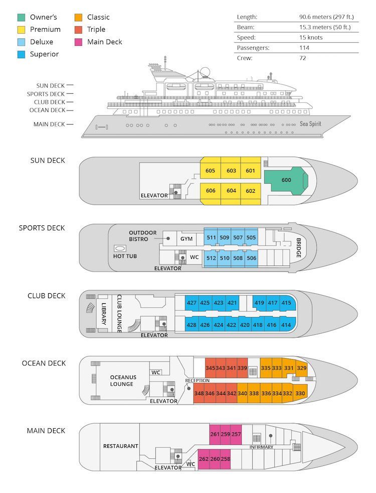 Sea Spirit Floorplan