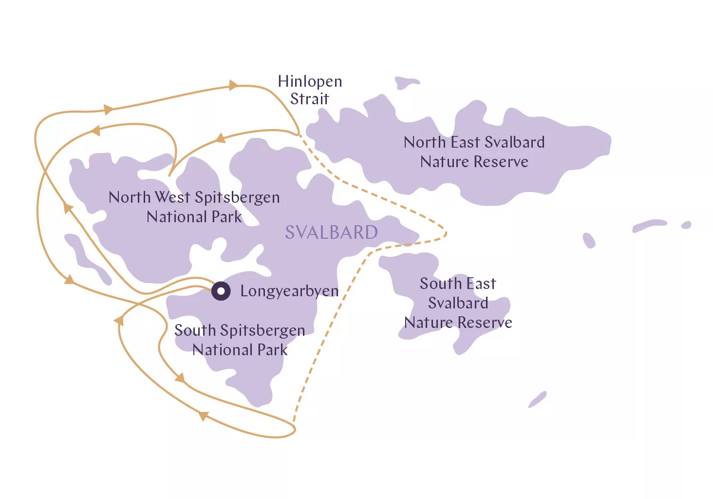 Svalbard Explored route map