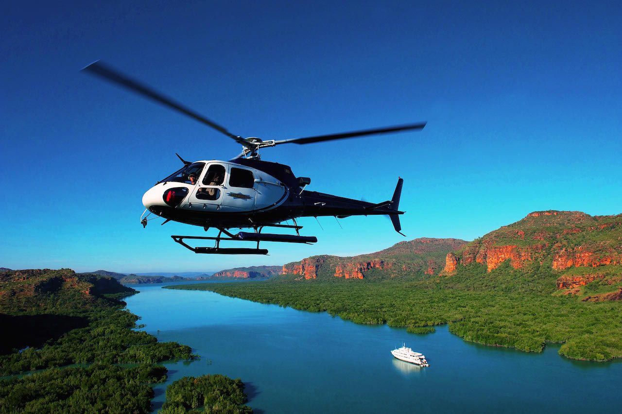 True North cruises the Kimberley with an onboard helicopter