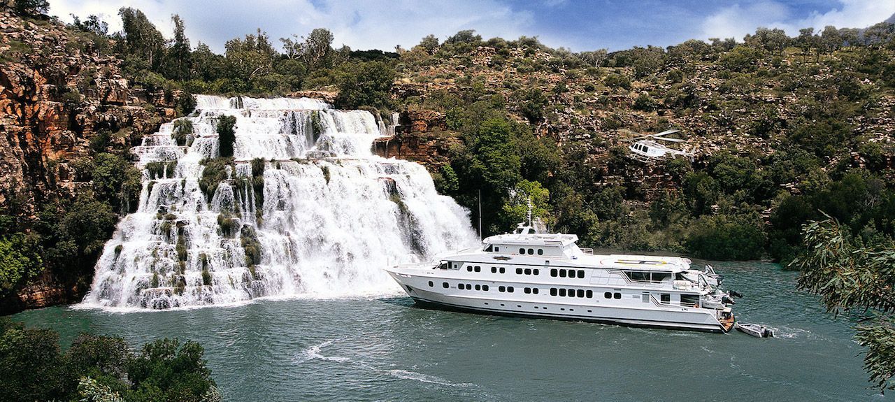 true north at king cascades on a kimberley cruise