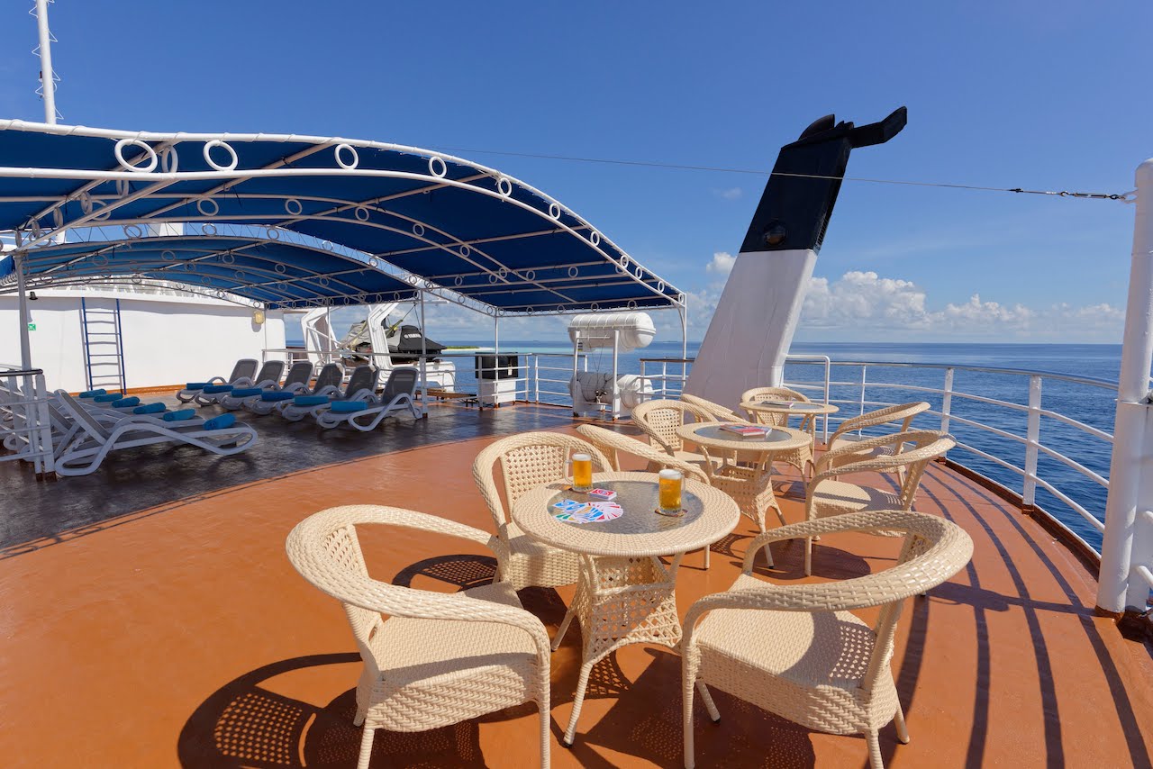 sun deck Yasawa princess Maldives