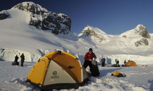 Camping in Antarctica